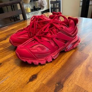 Balenciaga Track  Red low-top sneakers Size 10